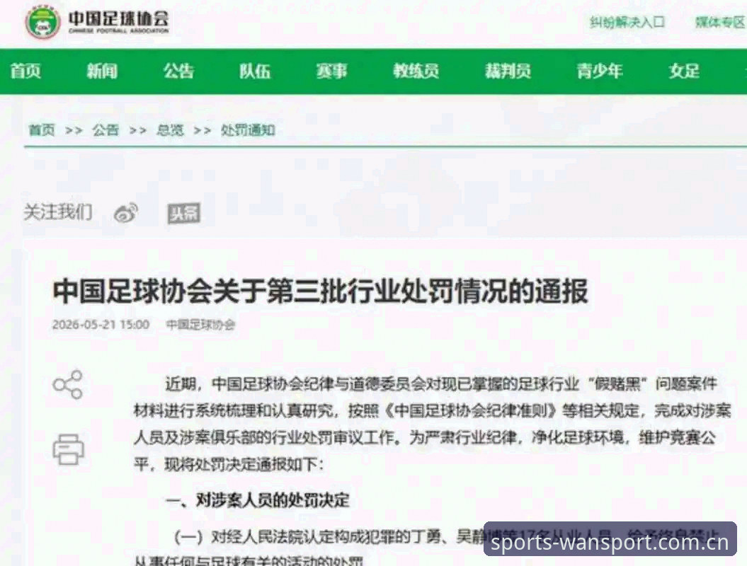 用户提现操作指南 中国足协第三批禁足名单深度评测:65人处罚背后的行业整顿风暴